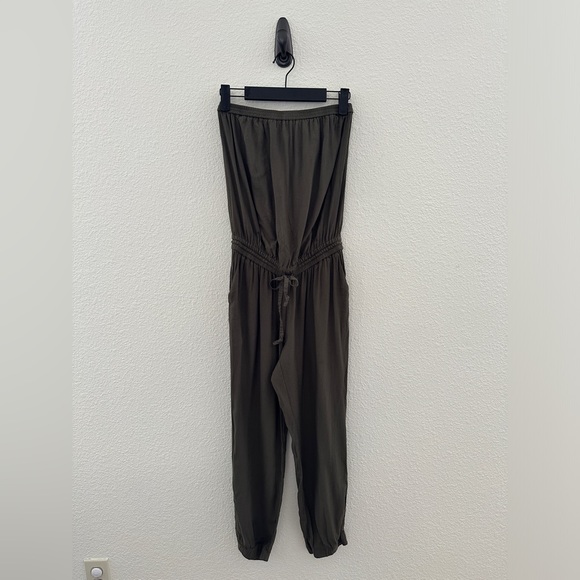 Talula strapless jumpsuit romper olive xs - Picture 1 of 6